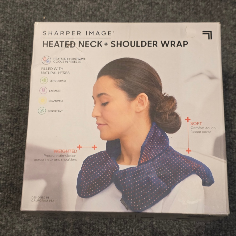 Sharper Image Neck and Shoulder Wrap Weighted Use Cold or Warm Cordless Manual